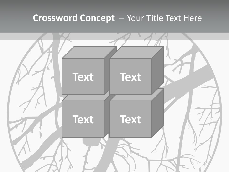A Bird Sitting On A Tree Branch In A Circle PowerPoint Template