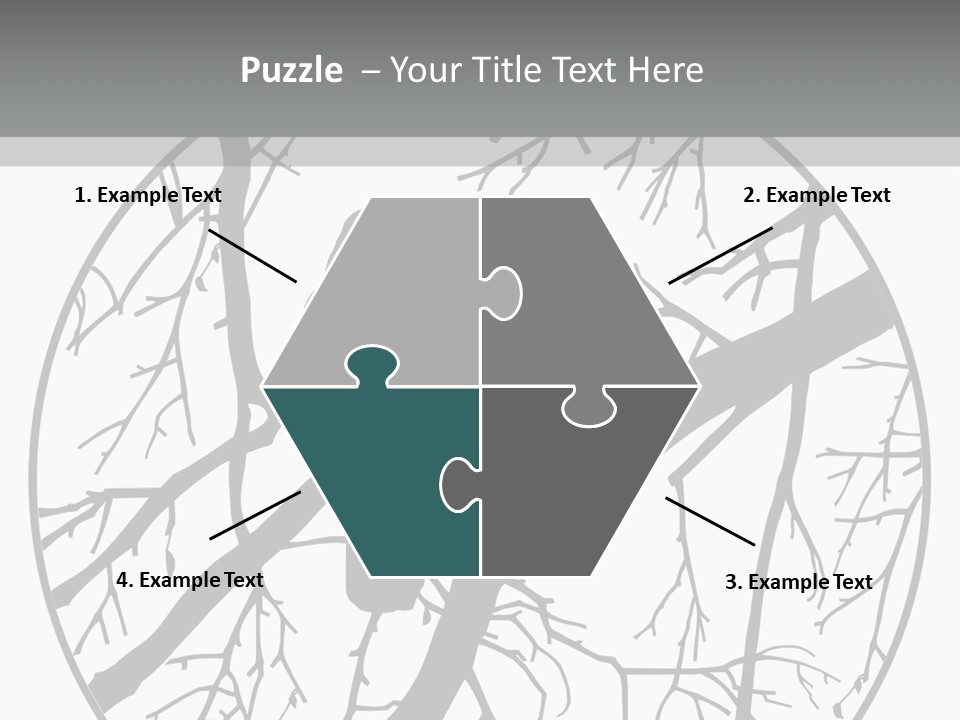 A Bird Sitting On A Tree Branch In A Circle PowerPoint Template