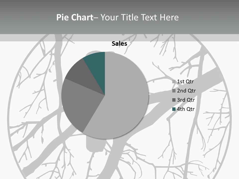 A Bird Sitting On A Tree Branch In A Circle PowerPoint Template