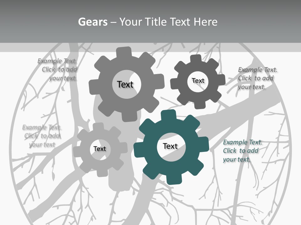 A Bird Sitting On A Tree Branch In A Circle PowerPoint Template