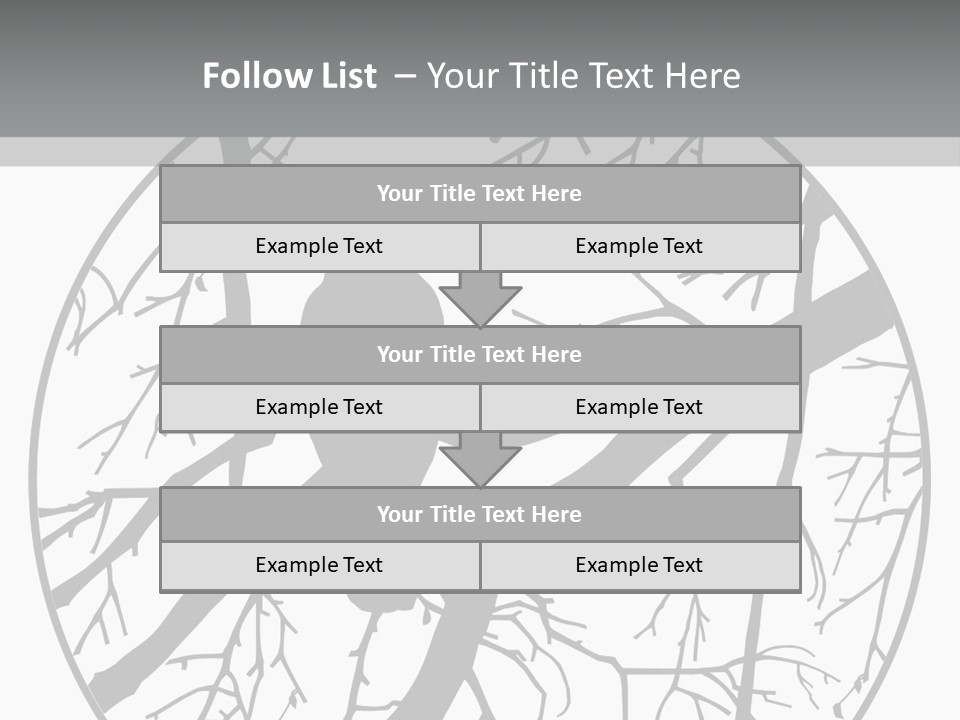 A Bird Sitting On A Tree Branch In A Circle PowerPoint Template