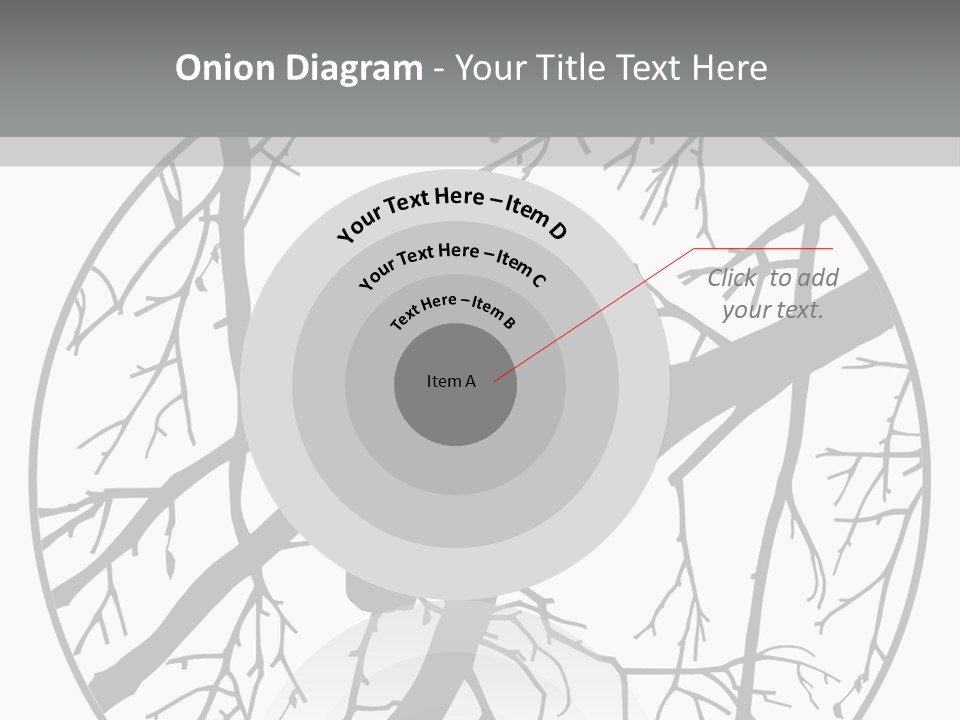A Bird Sitting On A Tree Branch In A Circle PowerPoint Template