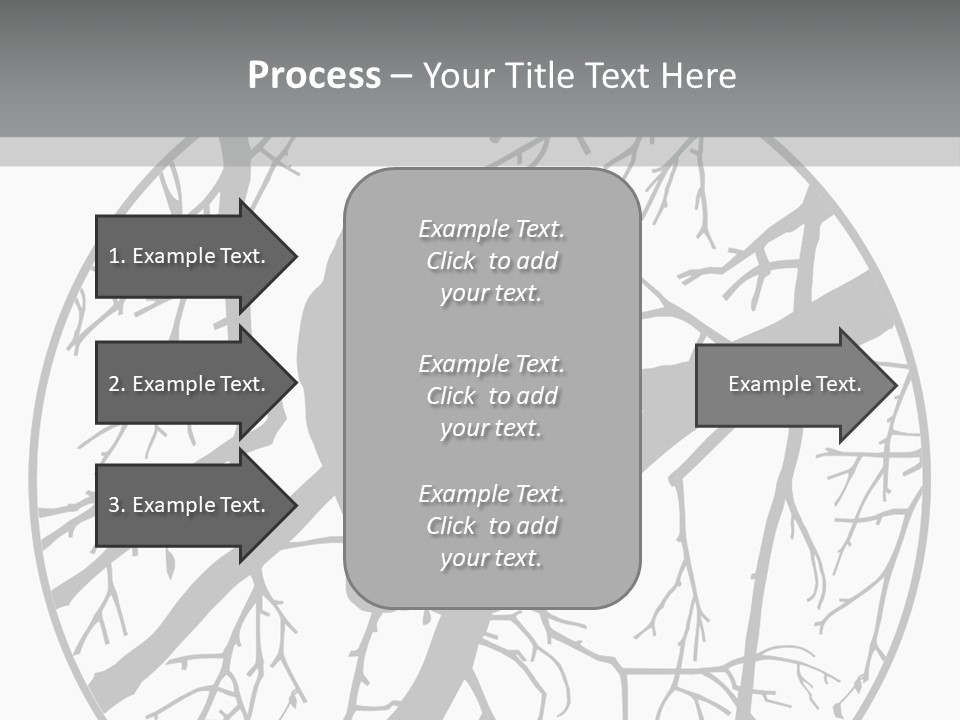 A Bird Sitting On A Tree Branch In A Circle PowerPoint Template