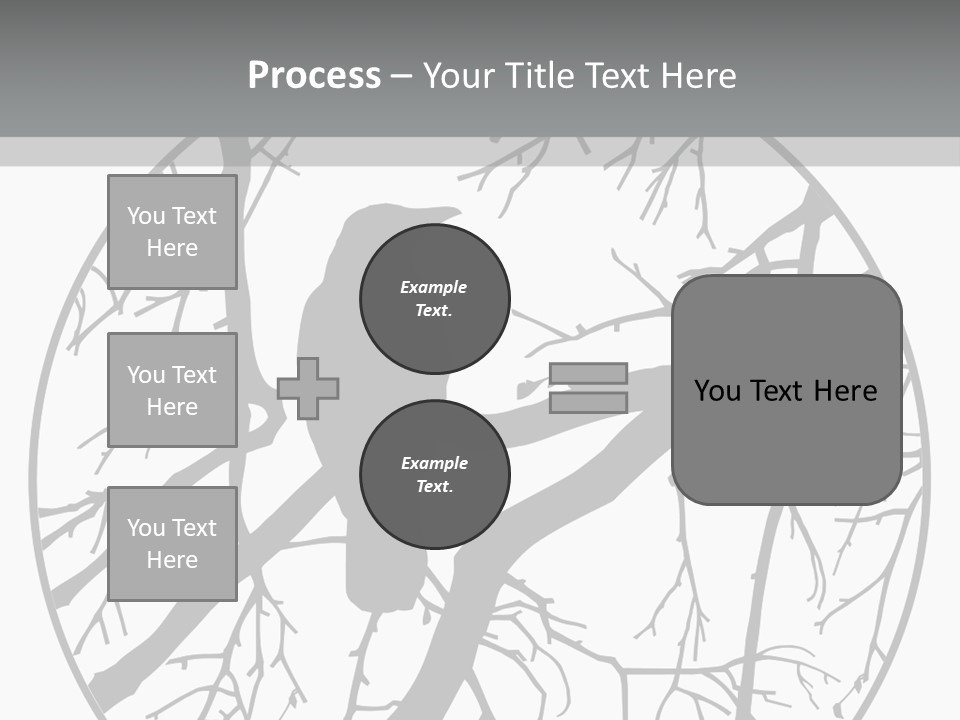 A Bird Sitting On A Tree Branch In A Circle PowerPoint Template