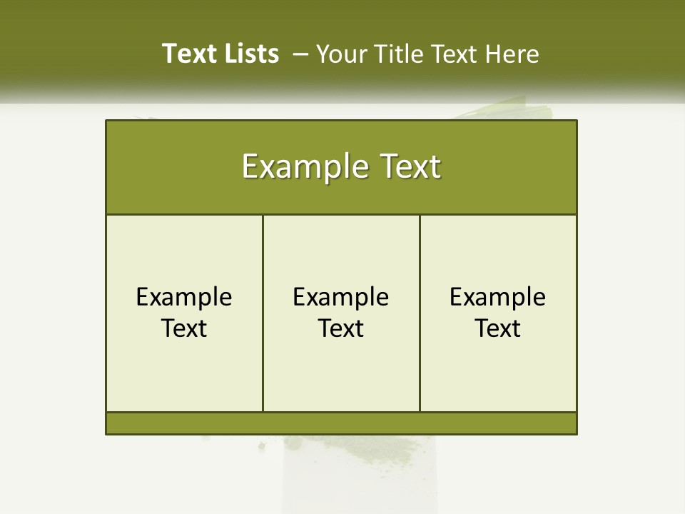 A Green Drink With A Bow On Top Of It PowerPoint Template