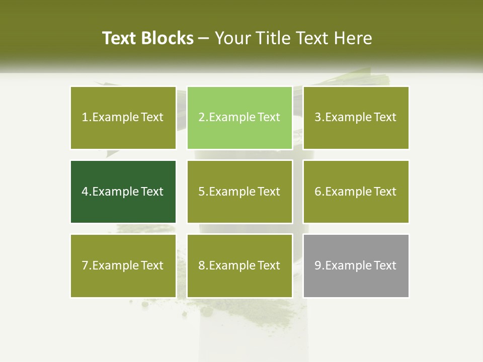 A Green Drink With A Bow On Top Of It PowerPoint Template