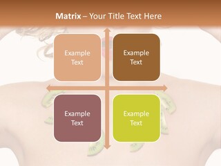 A Woman Holding Kiwi Slices In Front Of Her Face PowerPoint Template