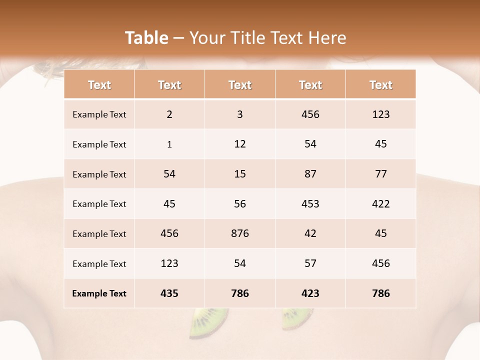 A Woman Holding Kiwi Slices In Front Of Her Face PowerPoint Template