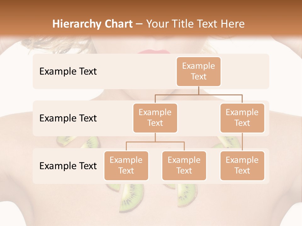 A Woman Holding Kiwi Slices In Front Of Her Face PowerPoint Template