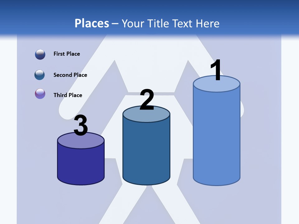 A Blue Sign With A Woman Holding A Child's Head PowerPoint Template