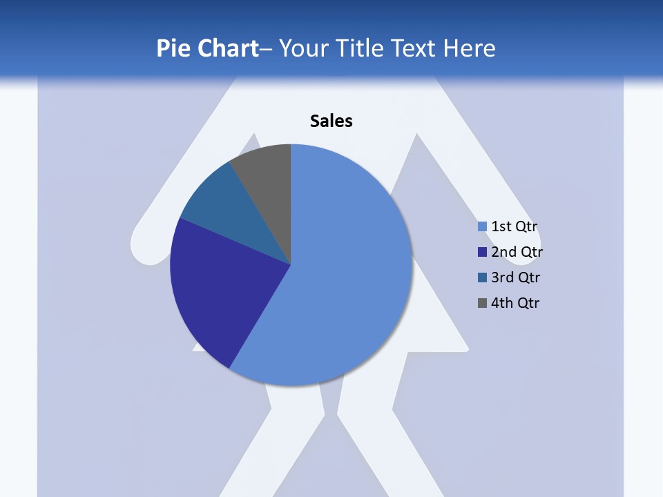 A Blue Sign With A Woman Holding A Child's Head PowerPoint Template