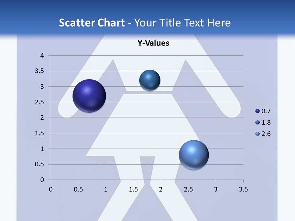 A Blue Sign With A Woman Holding A Child's Head PowerPoint Template