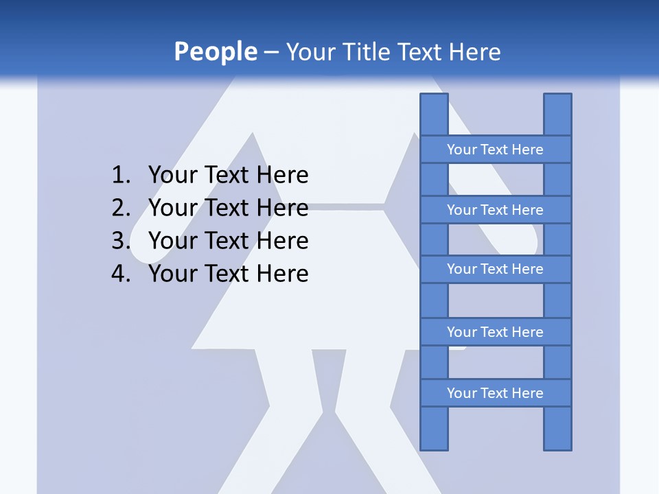 A Blue Sign With A Woman Holding A Child's Head PowerPoint Template