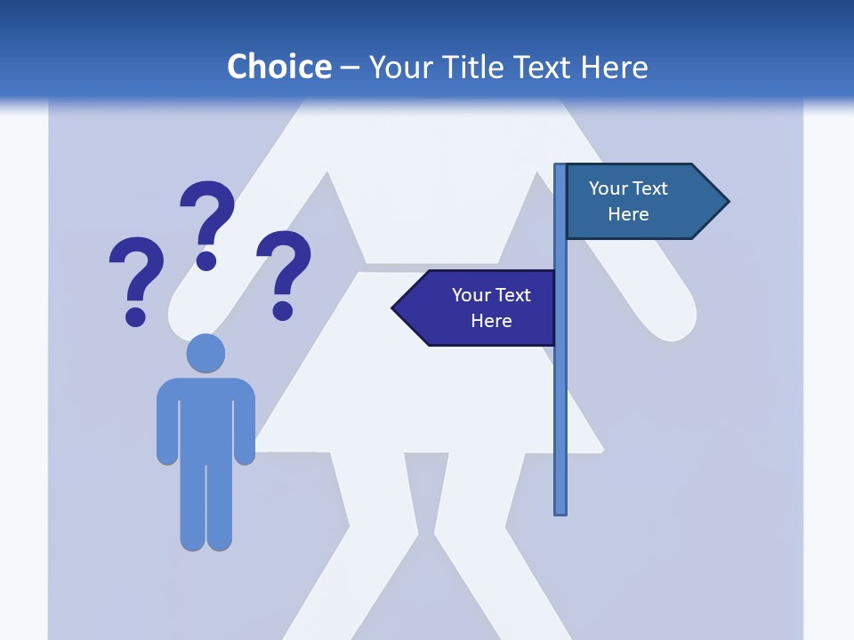 A Blue Sign With A Woman Holding A Child's Head PowerPoint Template