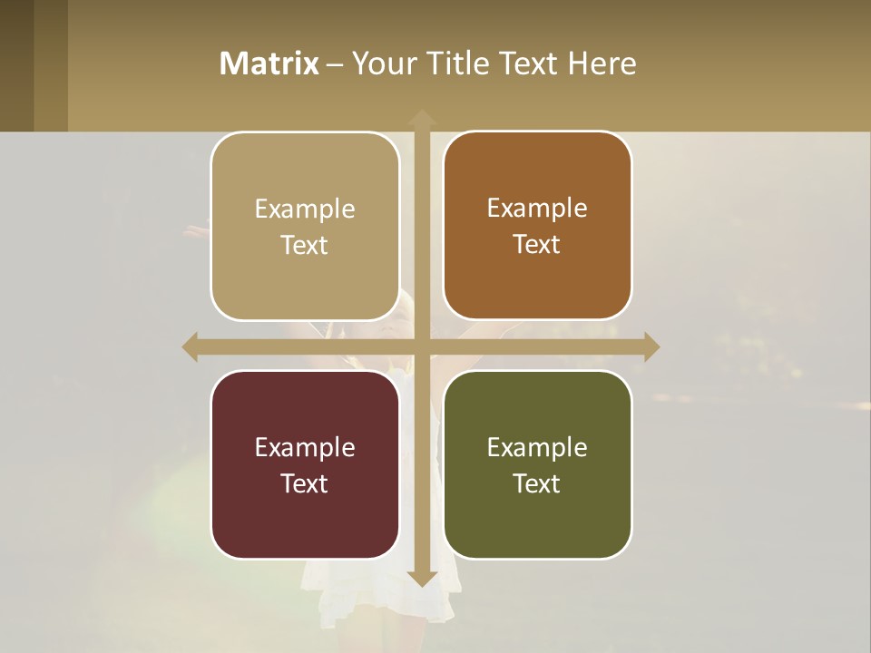 A Little Girl Is Standing In The Grass With Her Arms Outstretched PowerPoint Template