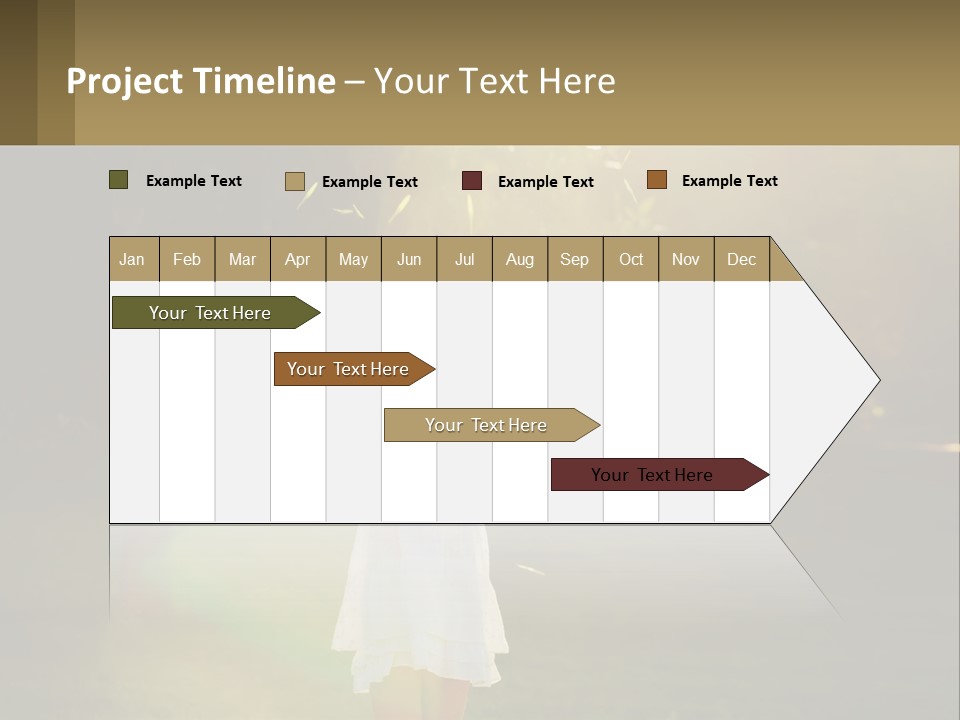 A Little Girl Is Standing In The Grass With Her Arms Outstretched PowerPoint Template