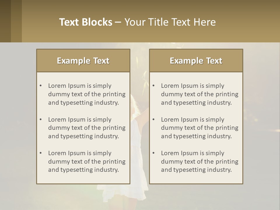 A Little Girl Is Standing In The Grass With Her Arms Outstretched PowerPoint Template