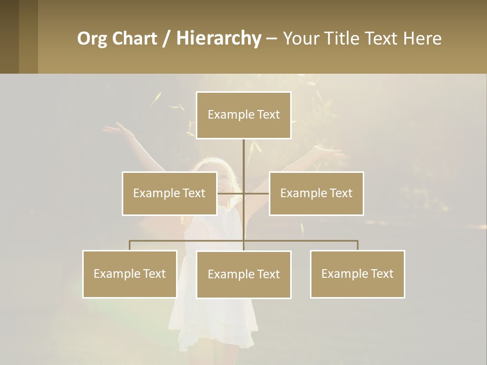 A Little Girl Is Standing In The Grass With Her Arms Outstretched PowerPoint Template