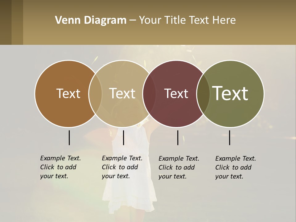 A Little Girl Is Standing In The Grass With Her Arms Outstretched PowerPoint Template