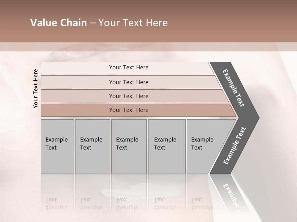 A Woman With A Lot Of Cream On Her Breast PowerPoint Template