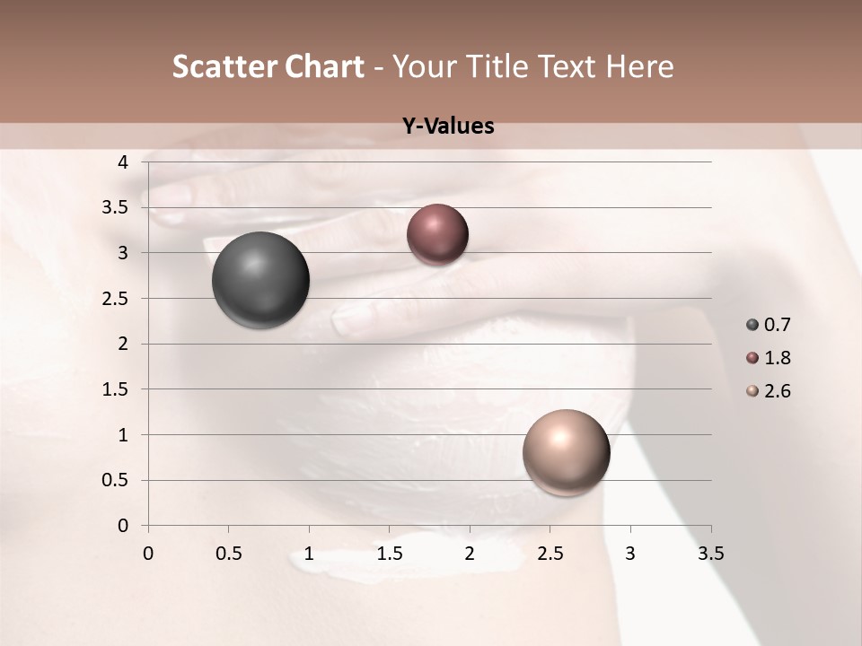 A Woman With A Lot Of Cream On Her Breast PowerPoint Template