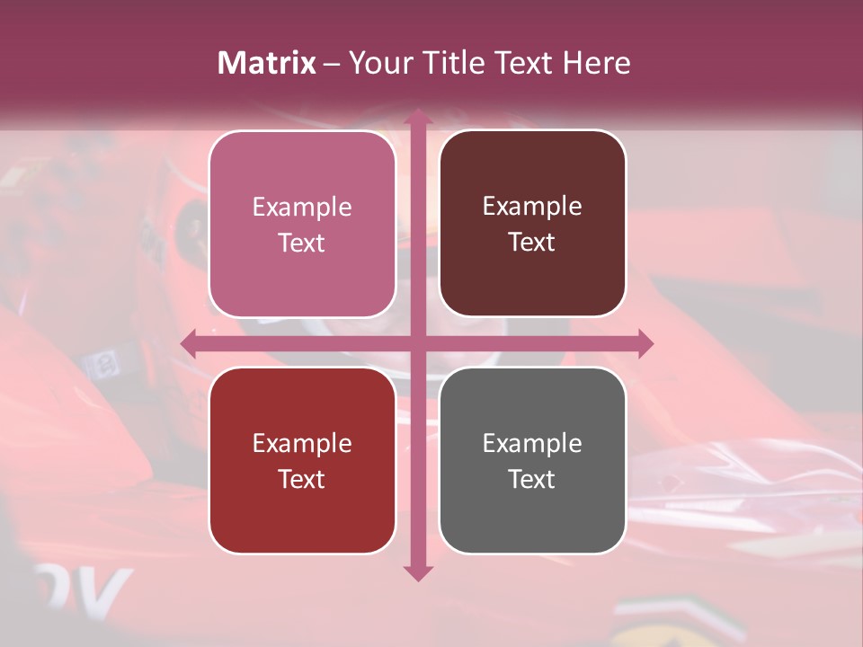 A Man In A Racing Car With A Helmet On PowerPoint Template