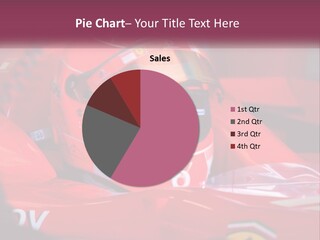 A Man In A Racing Car With A Helmet On PowerPoint Template