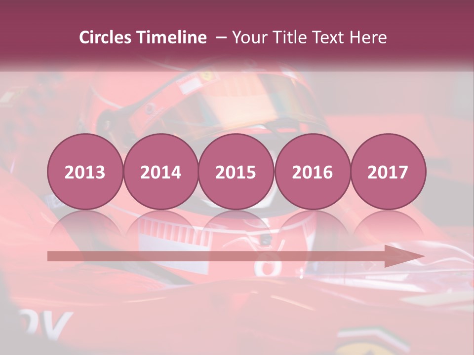 A Man In A Racing Car With A Helmet On PowerPoint Template