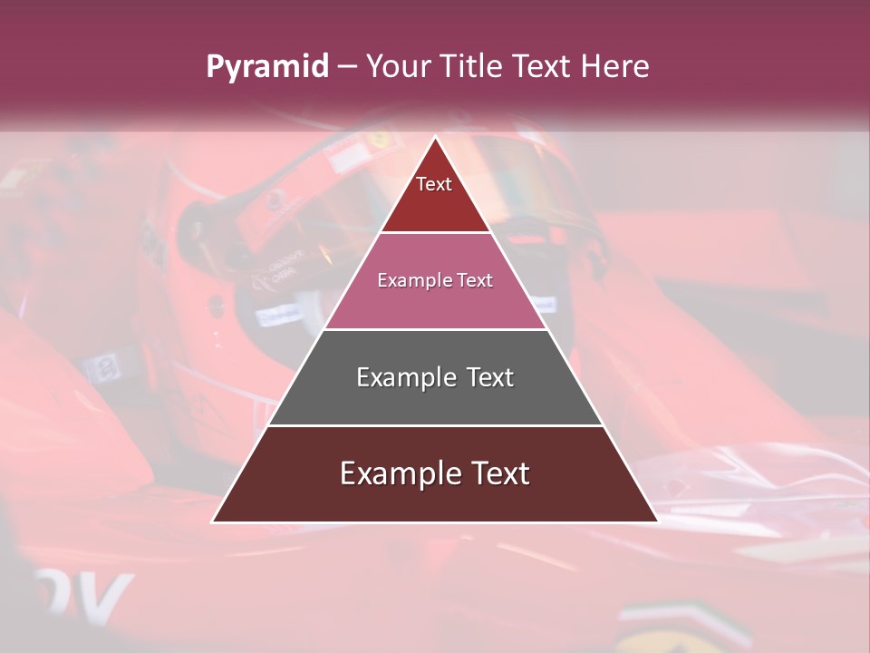A Man In A Racing Car With A Helmet On PowerPoint Template