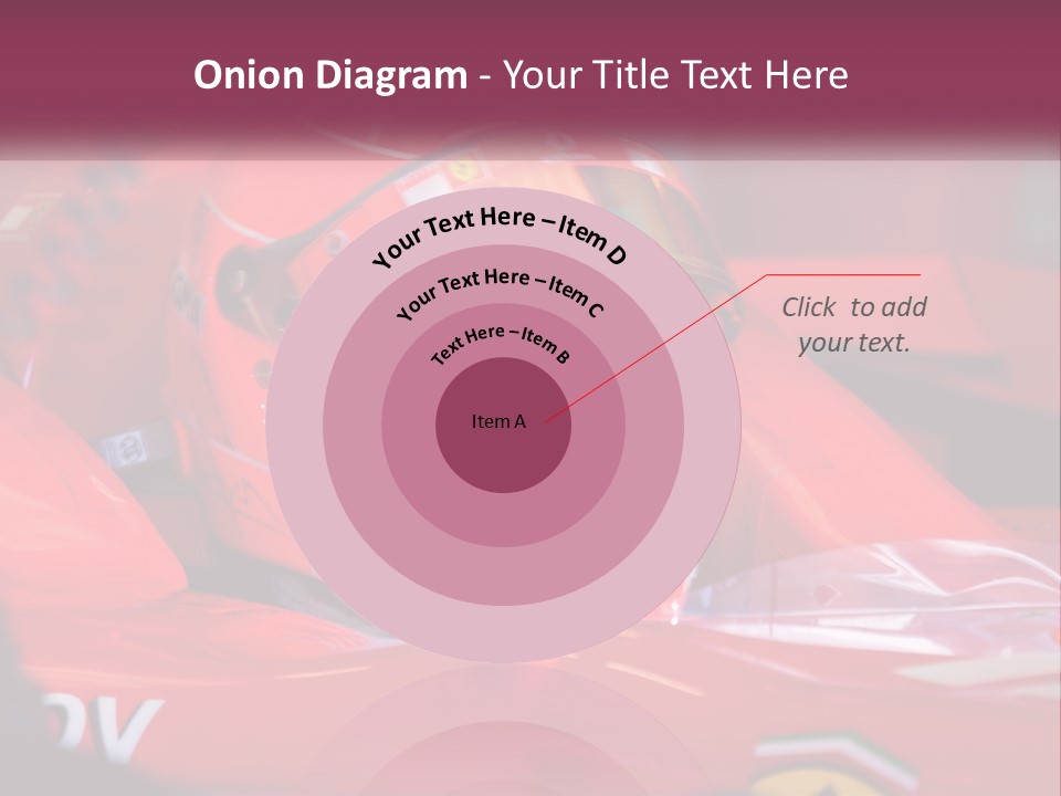 A Man In A Racing Car With A Helmet On PowerPoint Template