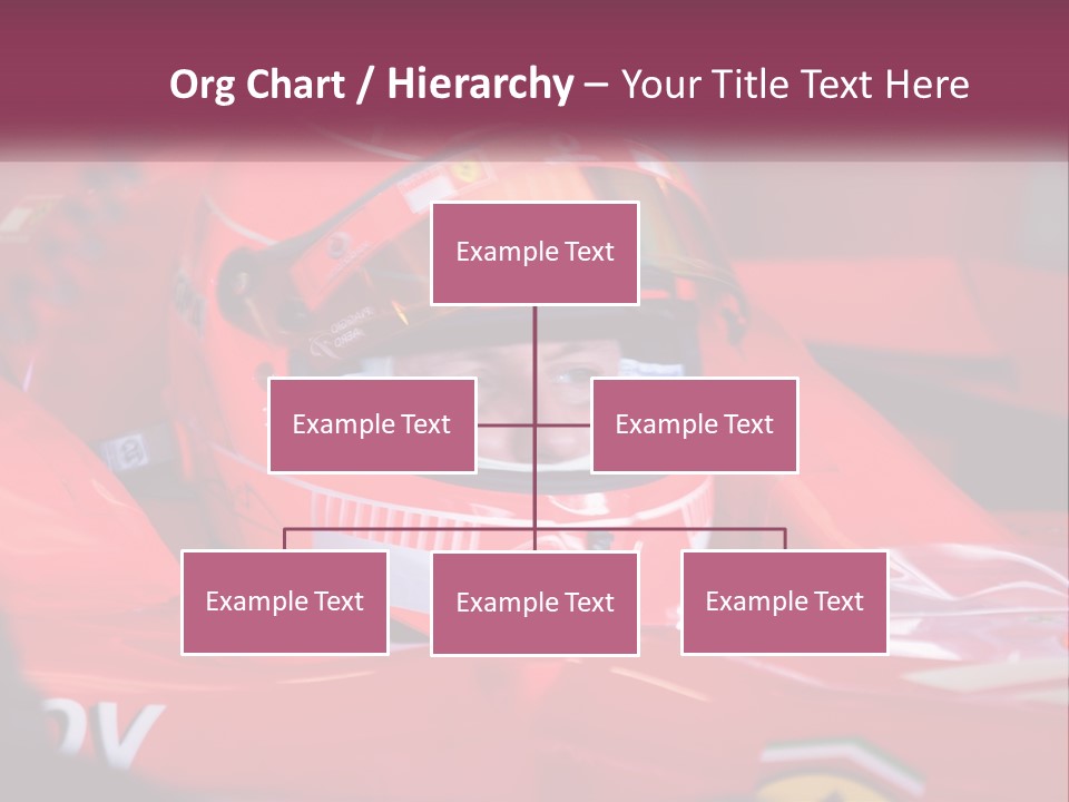 A Man In A Racing Car With A Helmet On PowerPoint Template