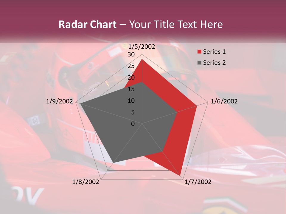 A Man In A Racing Car With A Helmet On PowerPoint Template