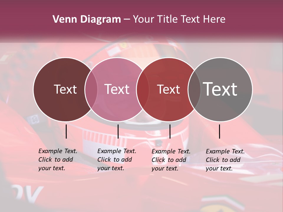A Man In A Racing Car With A Helmet On PowerPoint Template