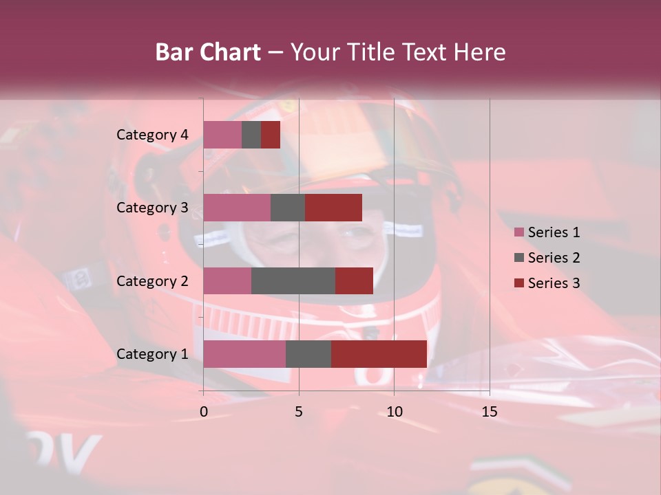 A Man In A Racing Car With A Helmet On PowerPoint Template