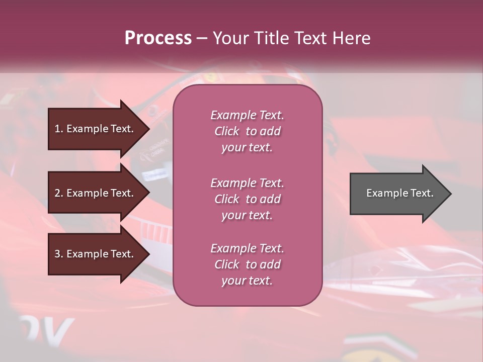 A Man In A Racing Car With A Helmet On PowerPoint Template