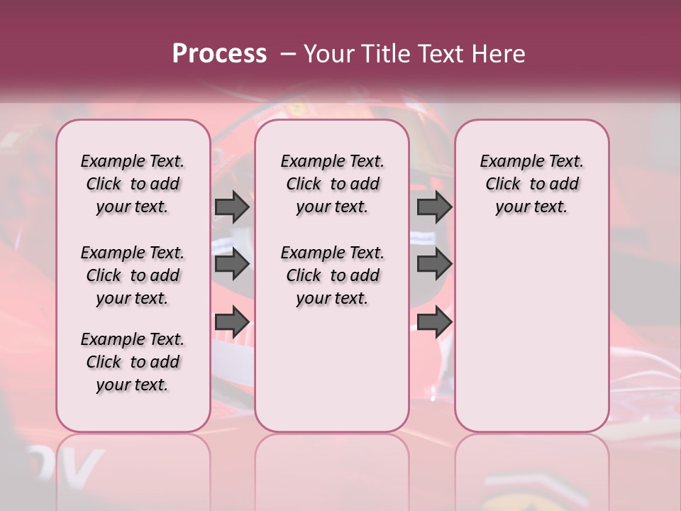 A Man In A Racing Car With A Helmet On PowerPoint Template