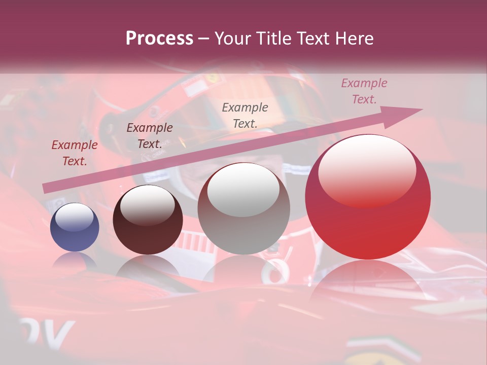 A Man In A Racing Car With A Helmet On PowerPoint Template