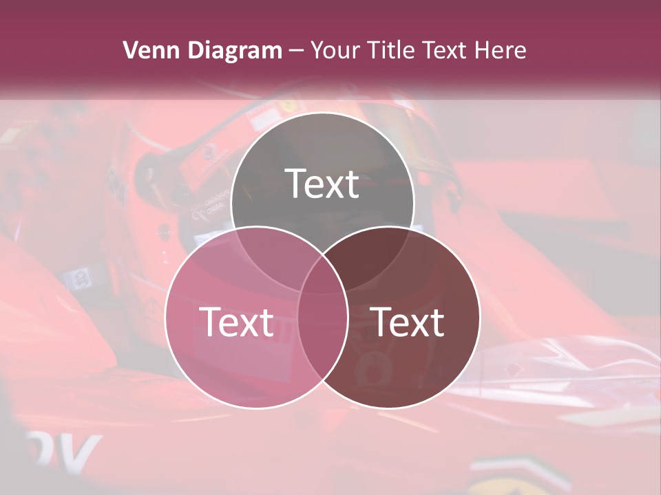 A Man In A Racing Car With A Helmet On PowerPoint Template