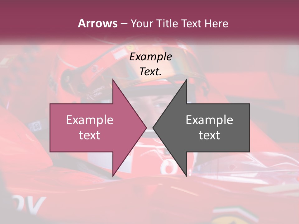 A Man In A Racing Car With A Helmet On PowerPoint Template