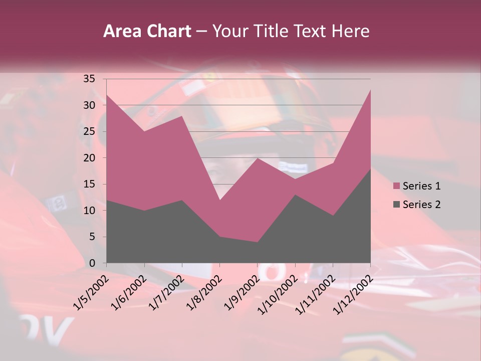 A Man In A Racing Car With A Helmet On PowerPoint Template