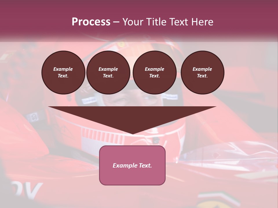 A Man In A Racing Car With A Helmet On PowerPoint Template