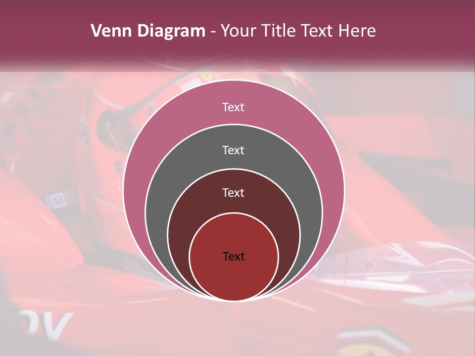 A Man In A Racing Car With A Helmet On PowerPoint Template