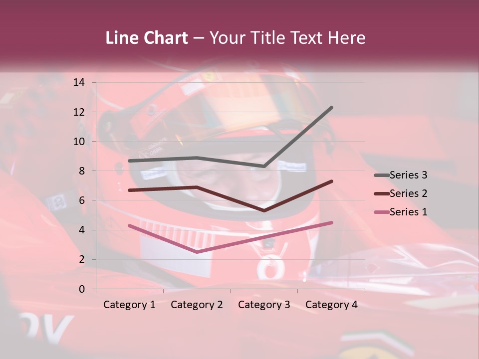 A Man In A Racing Car With A Helmet On PowerPoint Template