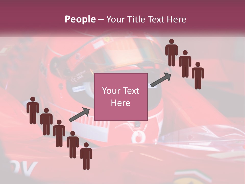 A Man In A Racing Car With A Helmet On PowerPoint Template