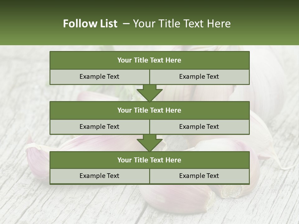 A Bunch Of Garlic Sitting On Top Of A Wooden Table PowerPoint Template