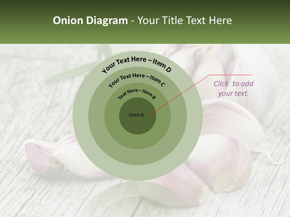 A Bunch Of Garlic Sitting On Top Of A Wooden Table PowerPoint Template