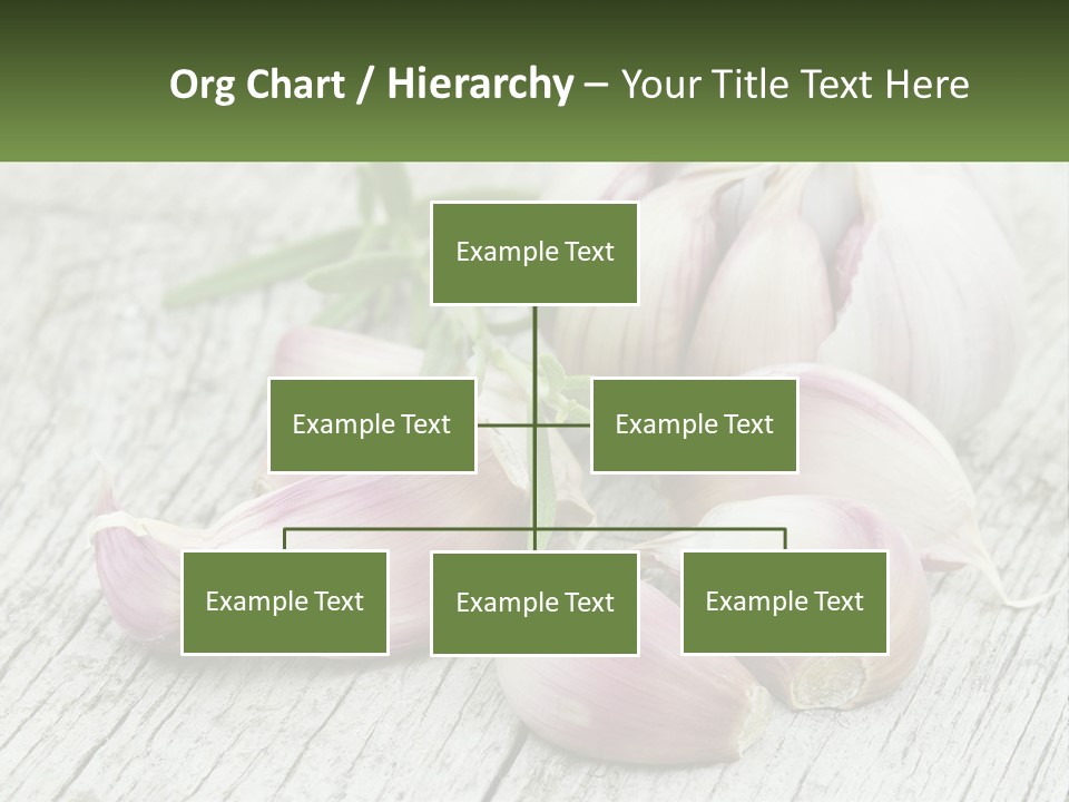 A Bunch Of Garlic Sitting On Top Of A Wooden Table PowerPoint Template