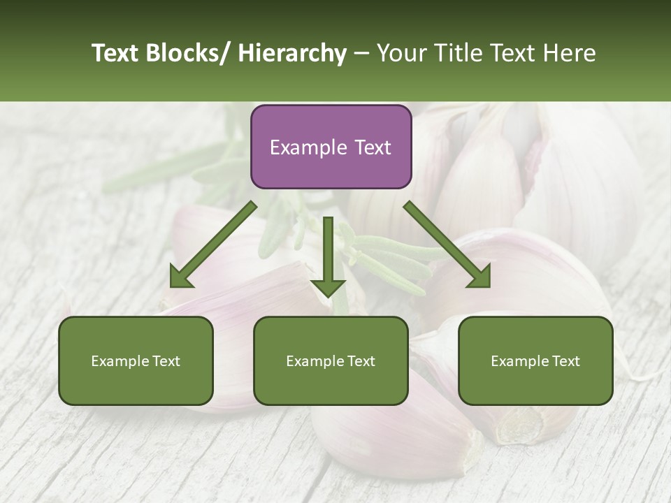 A Bunch Of Garlic Sitting On Top Of A Wooden Table PowerPoint Template
