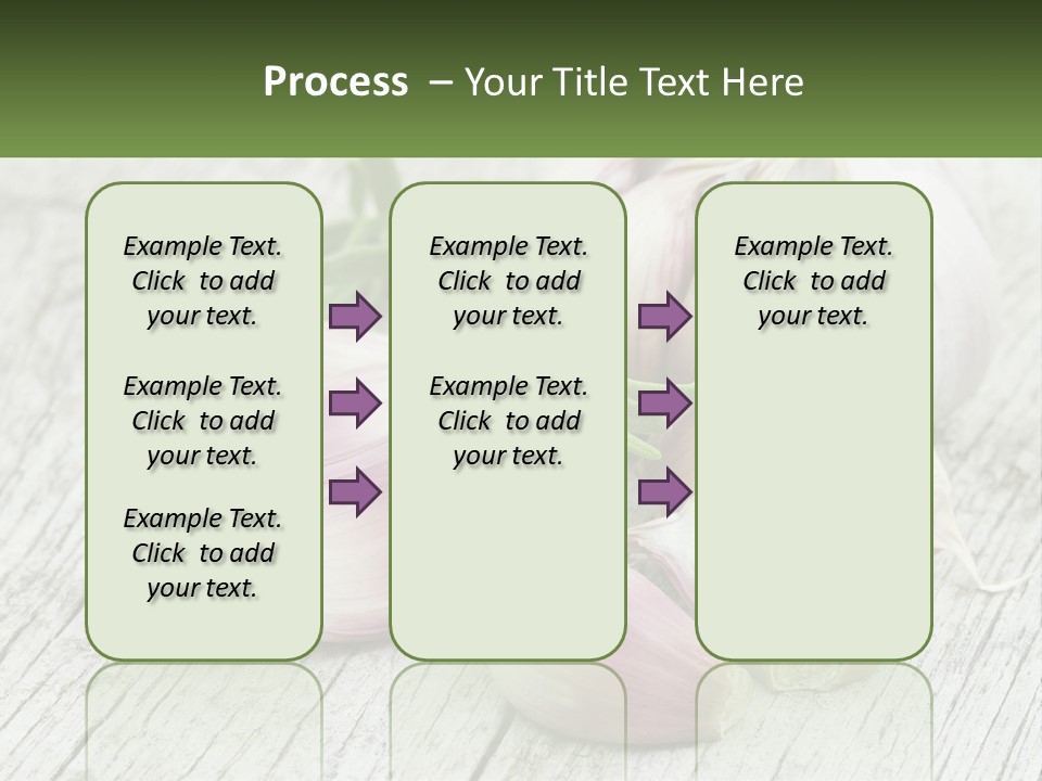 A Bunch Of Garlic Sitting On Top Of A Wooden Table PowerPoint Template