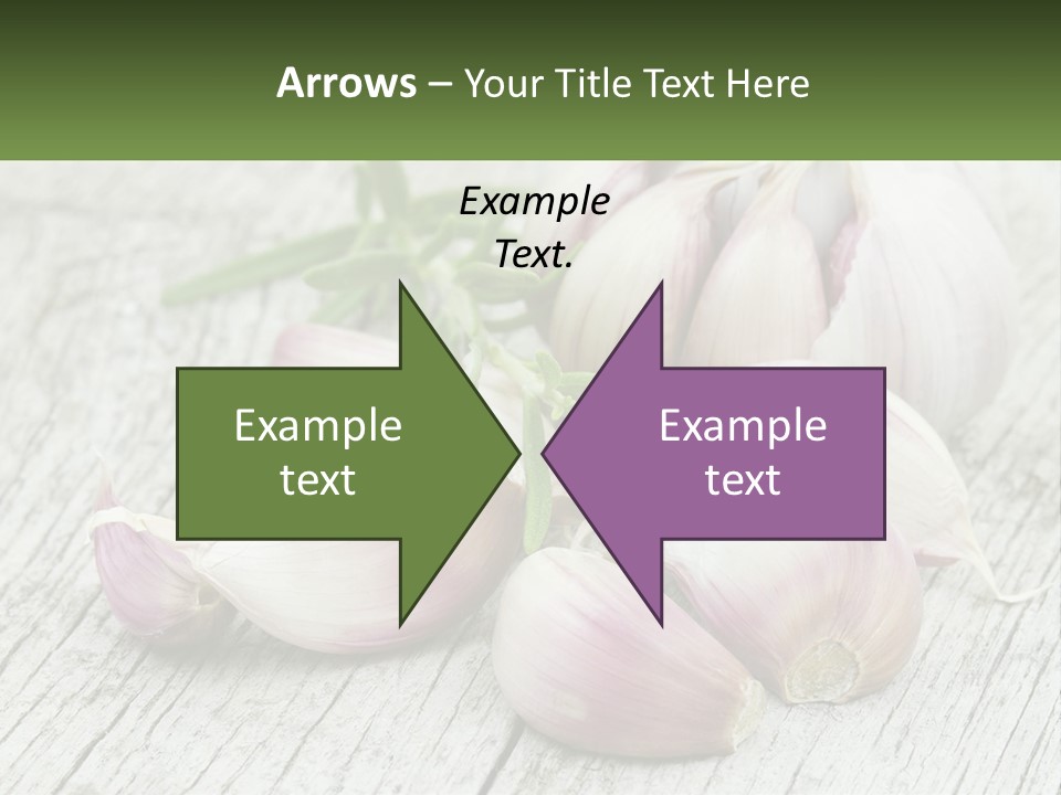 A Bunch Of Garlic Sitting On Top Of A Wooden Table PowerPoint Template